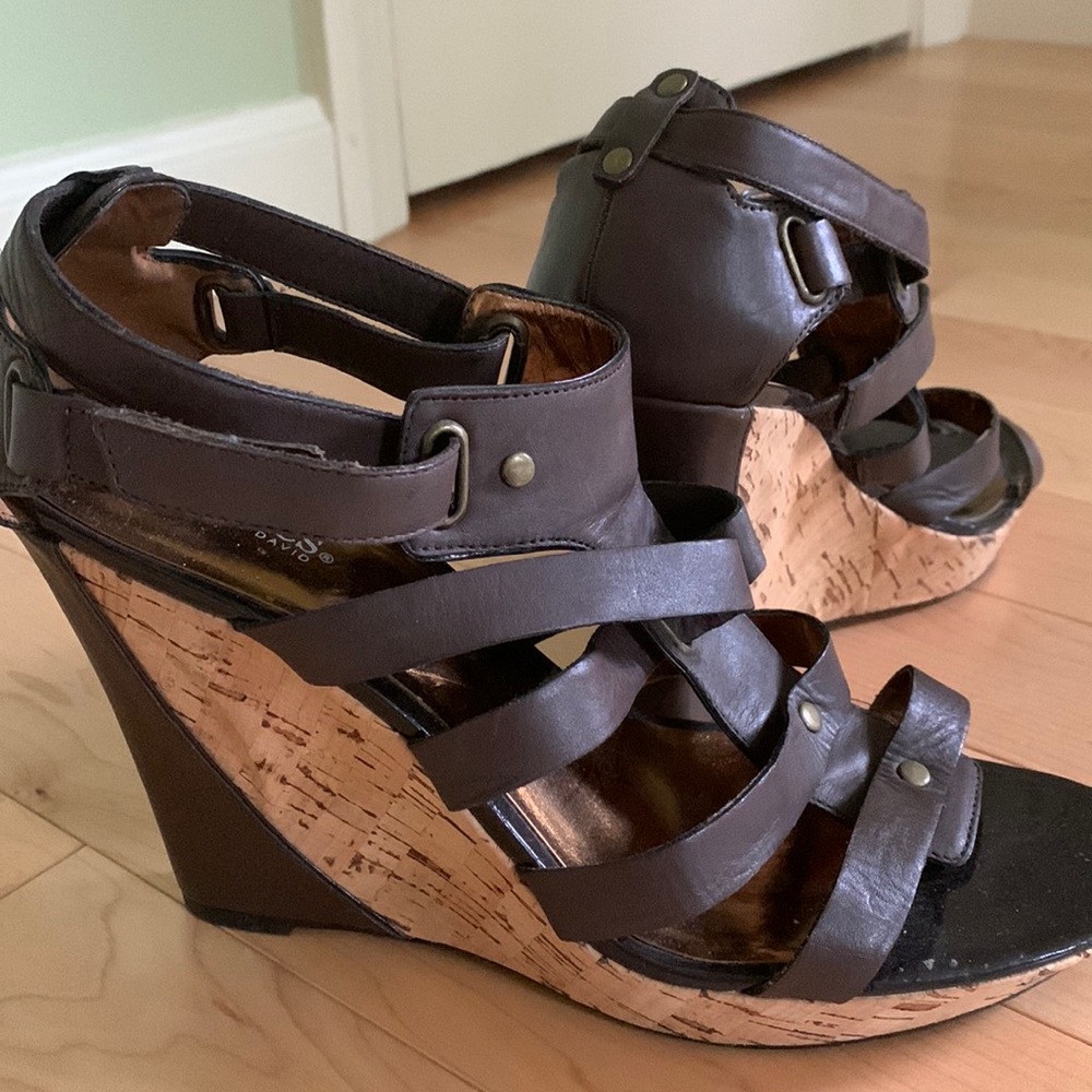 Very gently worn platform sandals